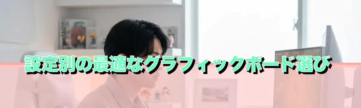 設定別の最適なグラフィックボード選び