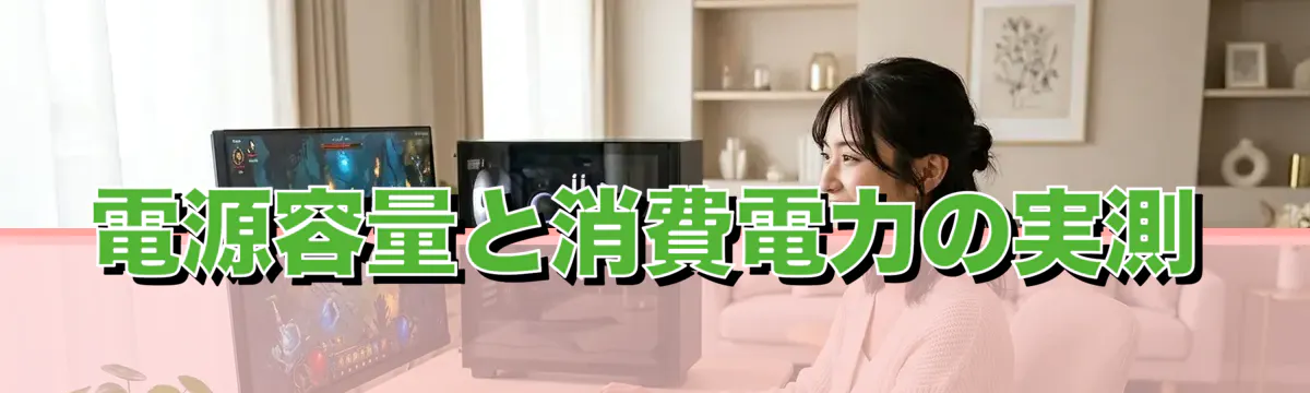 電源容量と消費電力の実測