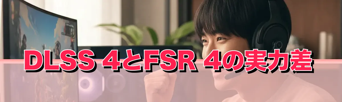 DLSS 4とFSR 4の実力差