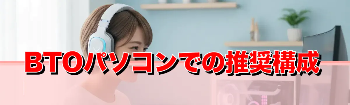 BTOパソコンでの推奨構成