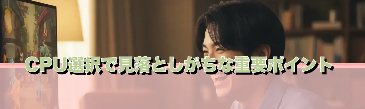CPU選択で見落としがちな重要ポイント