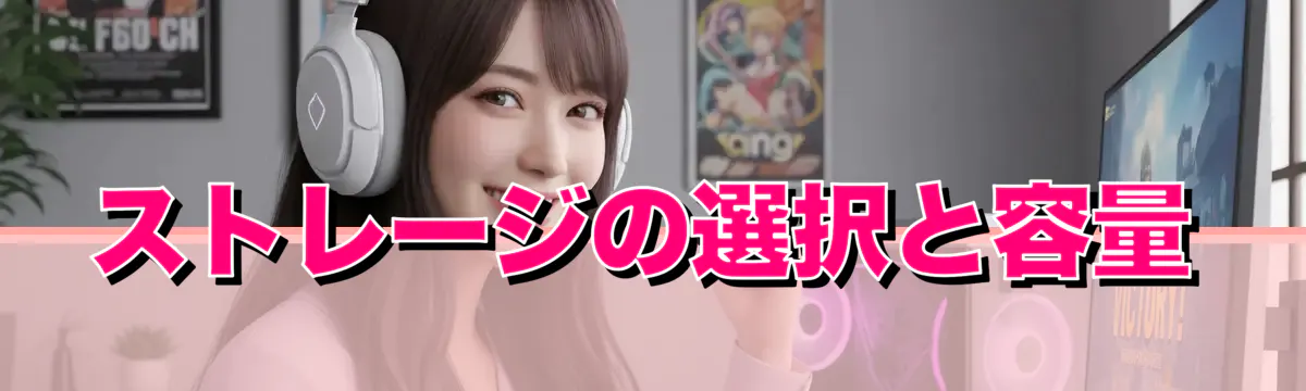 ストレージの選択と容量