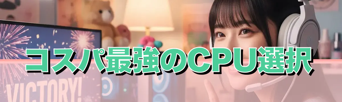 コスパ最強のCPU選択