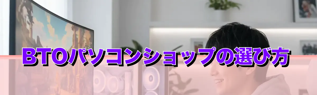 BTOパソコンショップの選び方