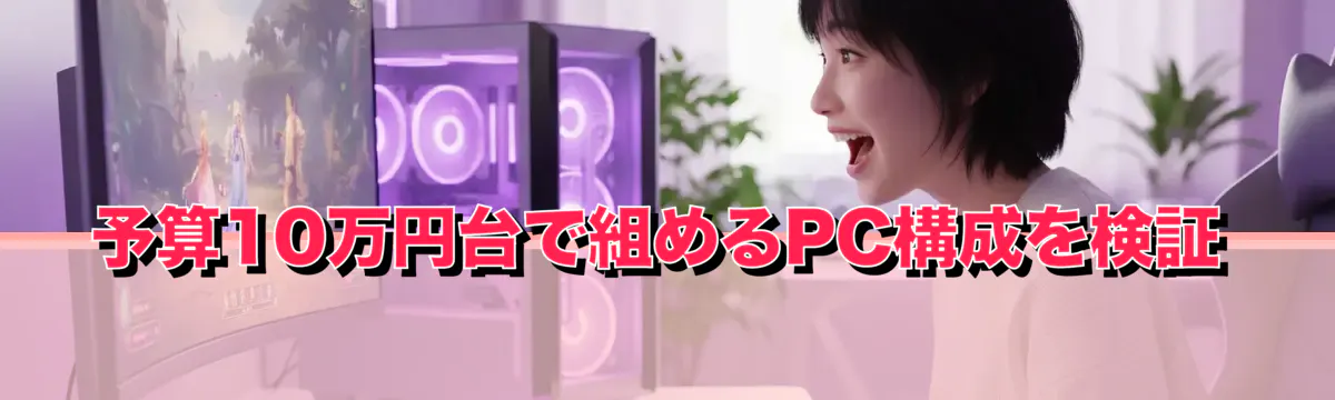 予算10万円台で組めるPC構成を検証
