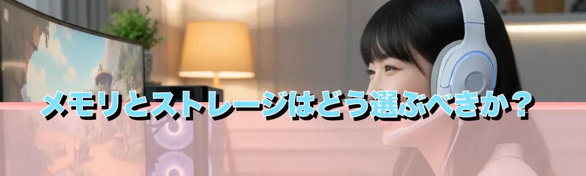 メモリとストレージはどう選ぶべきか?