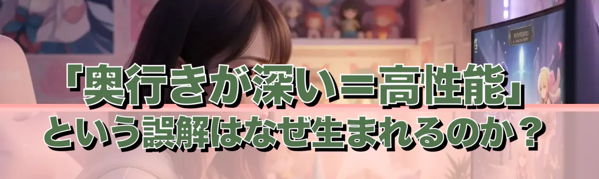 「奥行きが深い＝高性能」という誤解はなぜ生まれるのか？
